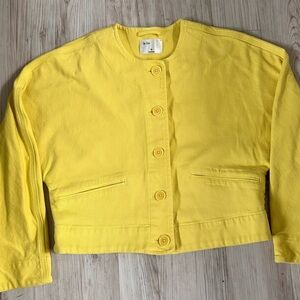 Aritzia Wilfred Le Fou Chiana jacket with voluminous sleeves and cropped fit xs